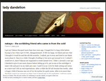 Tablet Screenshot of ladydandelion.net